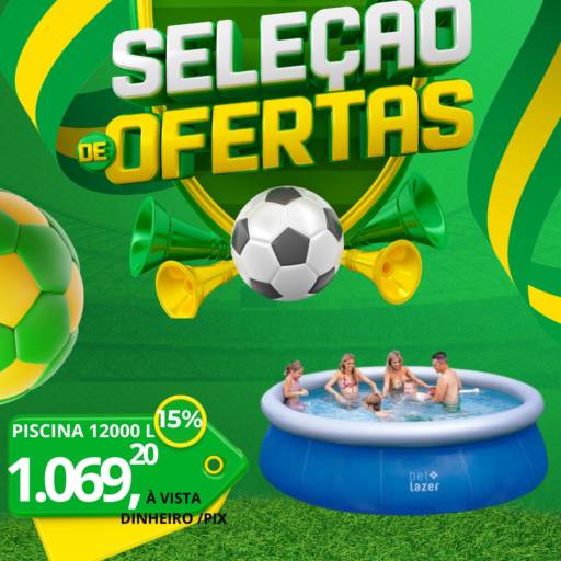Piscina 12.000L em Oferta na Assis Lajes