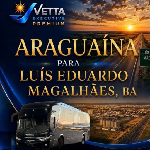 Serviços de Transporte com Ônibus de Araguaína para Luís Eduardo Magalhães, BA