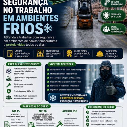 Curso de Segurança no Trabalho em Ambientes Frios em Aracaju