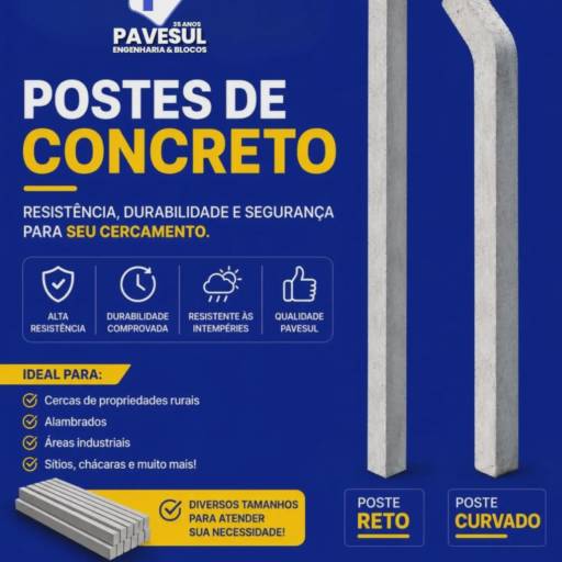 Postes de Concreto em Três Lagoas, MS