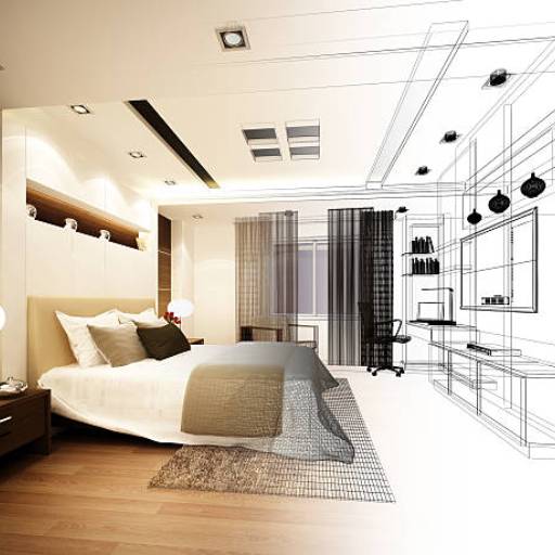 Móveis planejados para quartos em Santa Bárbara Resort Residence