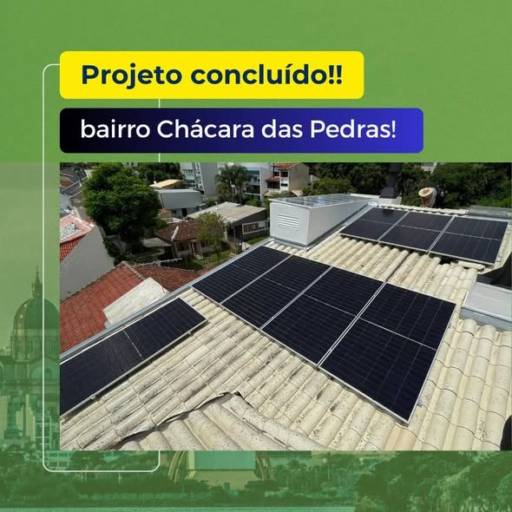 Sistema Solar Fotovoltaico no Bairro Chácara das Pedras