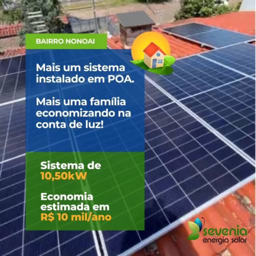 Sistema de Energia Solar no Bairro Nonoai