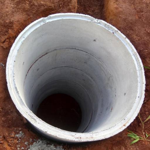 Montagem do sumidouro 