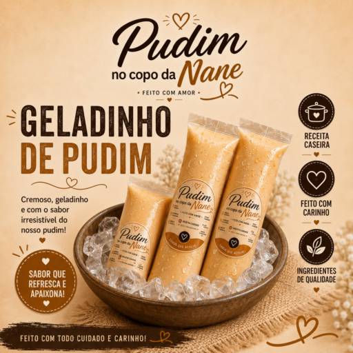 Geladinho de Pudim: cremosidade e sabor em cada mordida