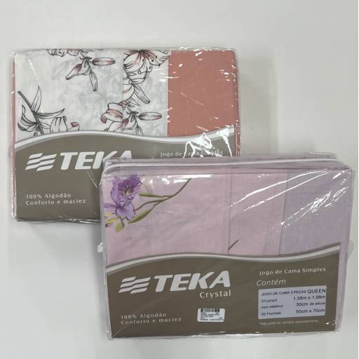 Jogo de cama Queen Teka em Uberlândia, MG por Lojas Dom Flavittos