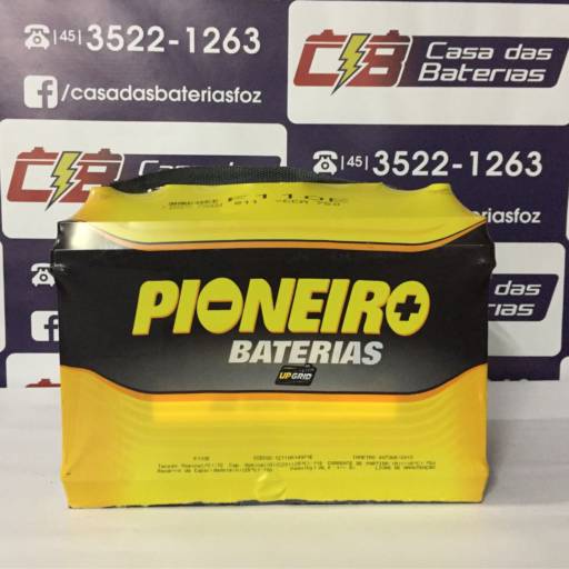 Comprar o produto de Bateria Pioneiro F110E em Baterias pela empresa Casa das Baterias em Foz do Iguaçu, PR por Solutudo