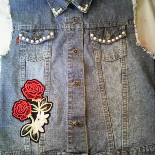 colete jeans por Ateliê Dell