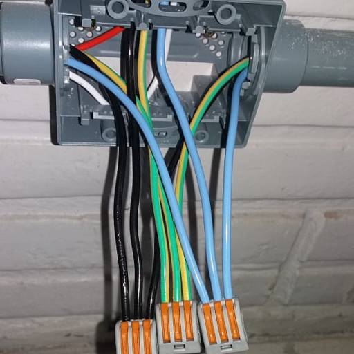 Instalação com conetcores wago 