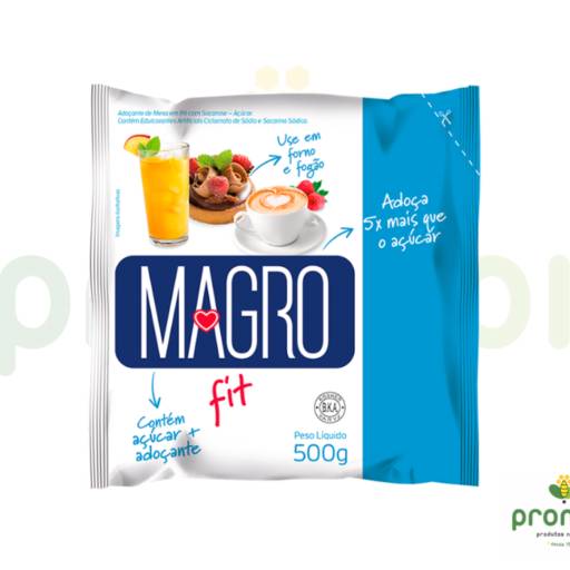 Açúcar Magro Light Pacote 500g em Foz do Iguaçu, PR por Pronapi Produtos Naturais