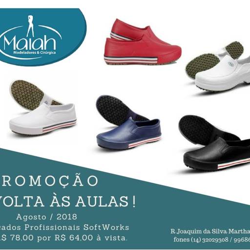 Comprar o produto de Calçados Profissionais  em Calçados, Roupas e Bolsas pela empresa Maiah Modeladores & Cirúrgica em Bauru, SP por Solutudo