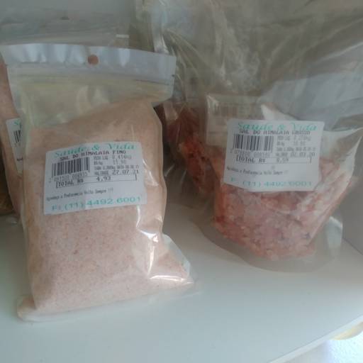 Sal do Himalaia fino/grosso por Saúde e Vida