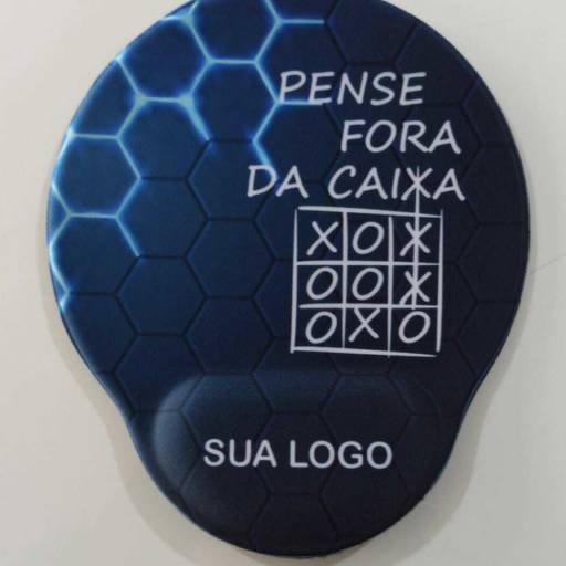 Mouse Pad Ref.107 Personalizado c/apoio de Pulso Ergonômico em São José do Rio Preto, SP por Public Gráfica e Brindes