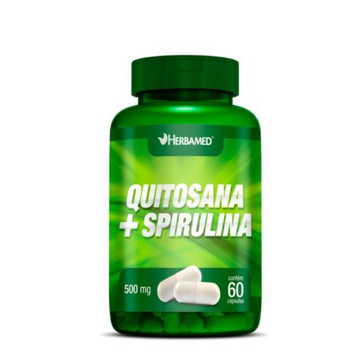 Quitosana + spirulina em cápsulas