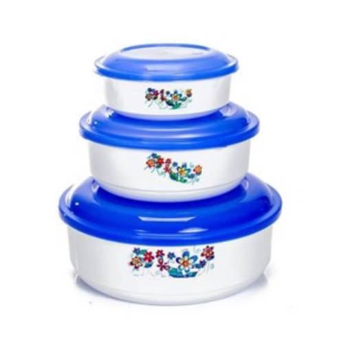 Conjunto de Pote 3 Peças Ercaplast  por Casa Vitória