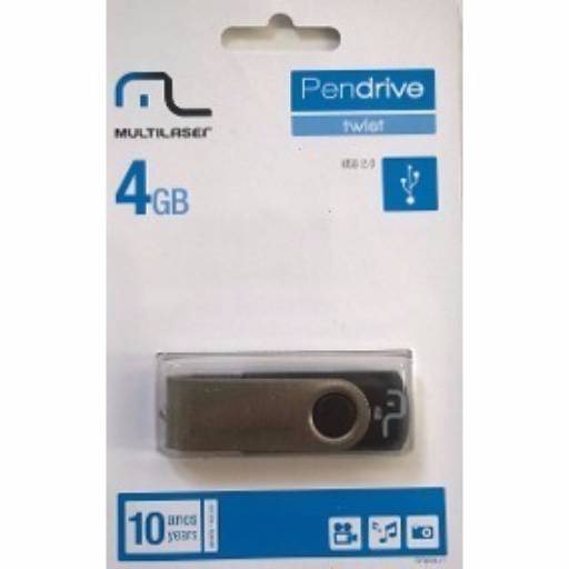Pen drive Multilaser 4GB por Fael Cases e Multi Assistência Loja II