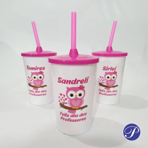 Copo com Canudo Personalizado