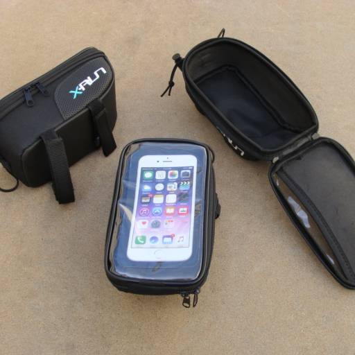 BOLSA CELULAR QUADRO GG RETANGULAR 7.5 18.5X9.5 BORDADOX RUN BRU em Bauru, SP por Two Force Bike Shop
