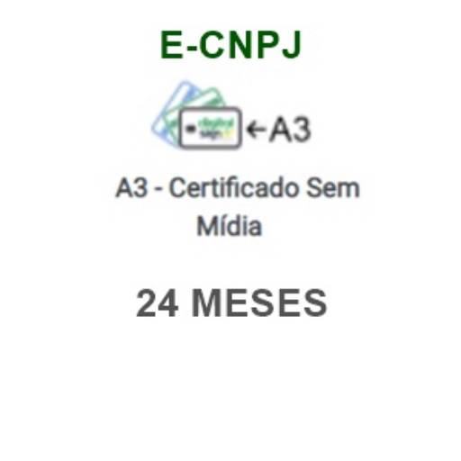 Comprar o produto de E-CNPJ | A3 - 24 MESES em Certificado Digital pela empresa Acerte Certificação Digital em Aracaju, SE por Solutudo