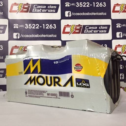 Bateria Moura M150BD em Foz do Iguaçu, PR por Casa das Baterias