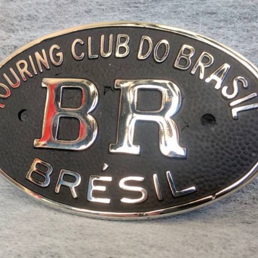EMBLEMA PLACA BR - METAL CROMADO - FUSCA em Itupeva, SP por Spx Acessórios e Autopeças