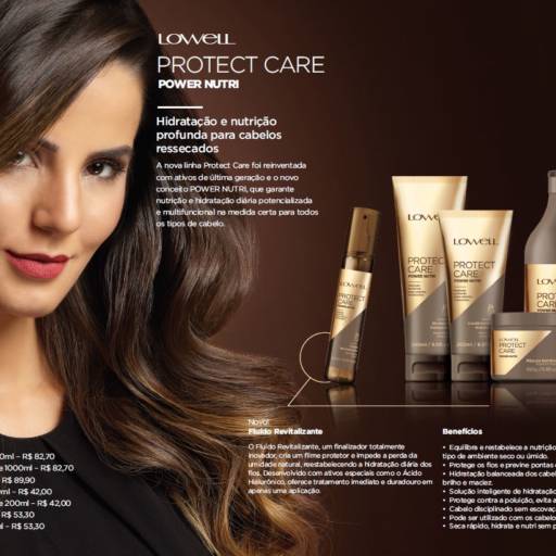 Lowell Protect Care Power Nutri - Shampoo 1.000ml por Belezamix Cosméticos 