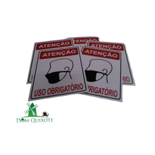 Placa Informativa - Uso obrigatório de máscaras em Jundiaí, SP por Dom Quixote Equipamentos de Proteção Individual