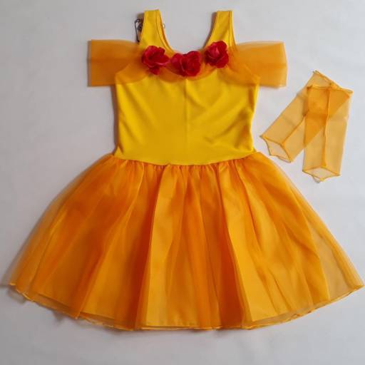 2894 - Princesa amarela juvenil (tamanho 16) em Tietê, SP por Fantasia & Folia