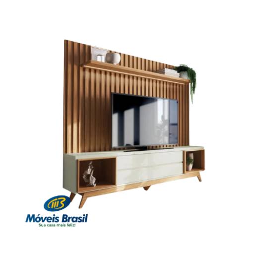 Painel de TV Dalla Costa TB343 por Móveis Brasil