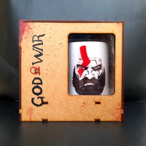 Caneca God of War com caixa em MDF em Aracaju, SE por Personalize-se | Peças para Decoração Personalizados