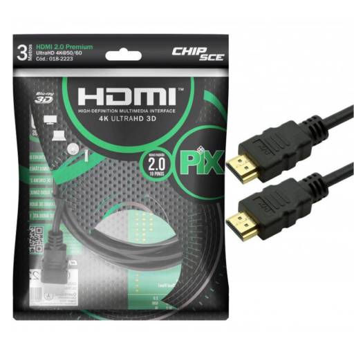 Cabo HDMI com suporte a 4K, 3,0 Mts em Botucatu, SP por Multi Consertos - Celulares,  Informática e Vídeo Games