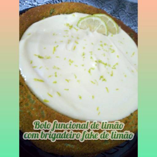 Bolo funcional de limão com cobertura de brigadeiro fake de limão em Jundiaí, SP por Sweet Fit Jundiaí