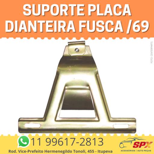 Suporte Placa Dianteira Fusca /69 em Itupeva, SP por Spx Acessórios e Autopeças