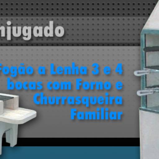 CONJUNTO 3 E 1 LISO - CHURRASQUEIRA 0,63 CM, FORNO E FOGÃO 3 BOCAS  por Construlider - Almeida Materiais para Construção