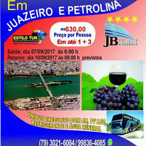 FERIADO DE 7 DE SETEMBRO - JUAZEIRO-BA E PETROLINA-PE