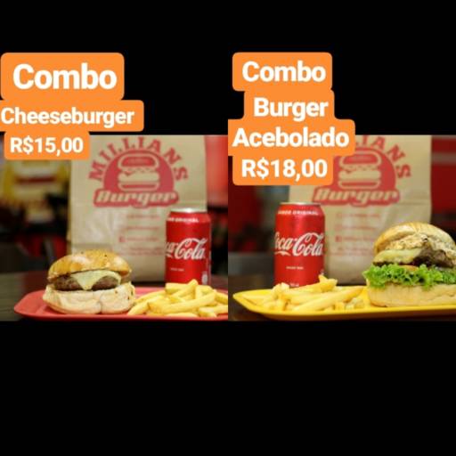 Comprar o produto de Combos a partir de R$ 15,00 em A Classificar pela empresa Millians Burger em Santa Cruz do Rio Pardo, SP por Solutudo
