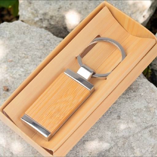 Chaveiro Metal Bambu
