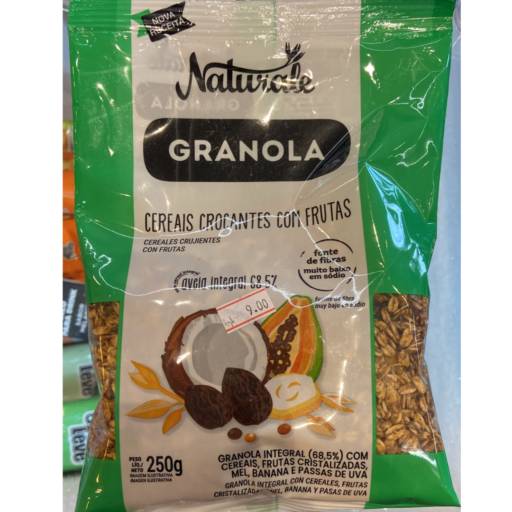 Granola de Cereais Crocantes com Frutas Naturale 250g em Mineiros, GO por Primare Bebidas e Eventos - Loja 02