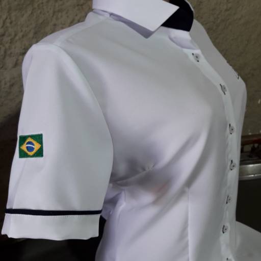 Camisa feminina mc em Atibaia, SP por MK Confecções Atibaia