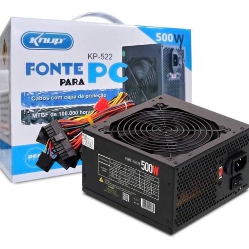 Fonte Atx 500w Real para computador (KP-522) em Botucatu, SP por Multi Consertos - Celulares, Vídeo Games, Informática e Eletrônica