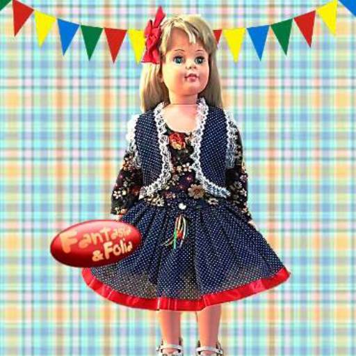 3312 - Vestido junino tamanho 2 em Tietê, SP por Fantasia & Folia