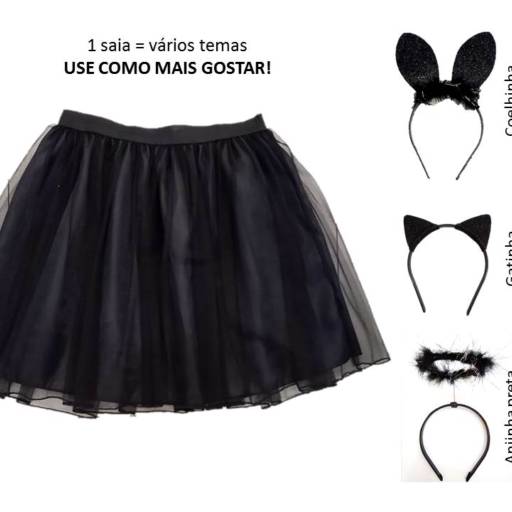 2866 - Saia Tutu organza adulto - tamanho único em Tietê, SP por Fantasia & Folia