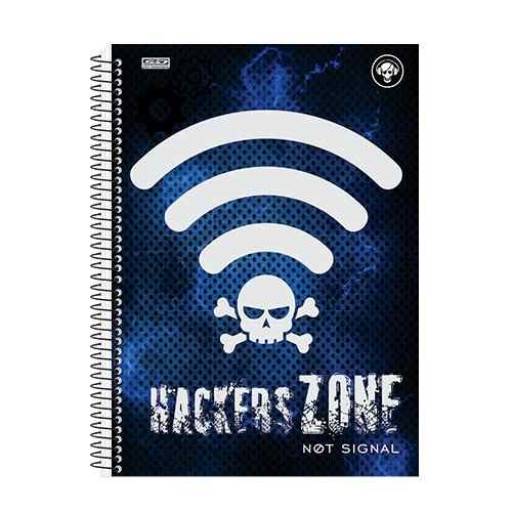 Caderno 10 matérias Hackers por Pintando o 7 Bazar e Papelaria
