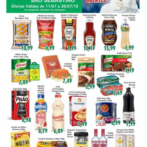 Comprar o produto de Promoções de Inverno em Alimentos pela empresa Supermercado São Sebastião em Santa Cruz do Rio Pardo, SP por Solutudo