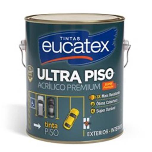 Ultra Piso Acrílico Premium Cinza Escuro 3,6L Exterior/ Interior Eucatex em Boituva, SP por Solução Materiais e Equipamentos