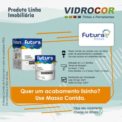 Futura Massa Corrida - Vidrocor Tintas