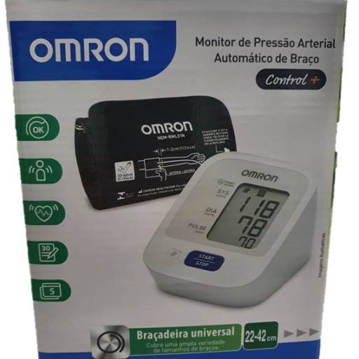 Aparelho Monitor Pressão de Braço Omron HEM-7122 em Jundiaí, SP por Cirúrgica DyTec - Comércio e Manutenção em Equipamentos Médicos Hospitalares