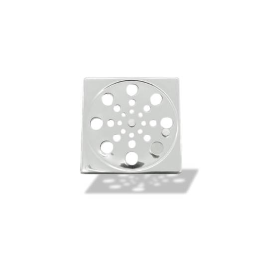 Ralo Grelha Inox Quadrado 10cm X 10cm