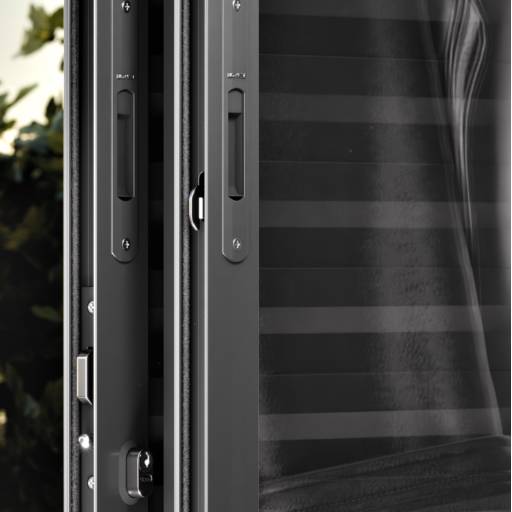 Porta de Correr Central Balcão - p detalhe