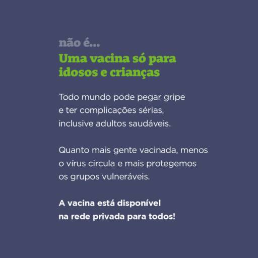 O que a vacina da gripe não é... em Botucatu, SP por Clínica Crescer